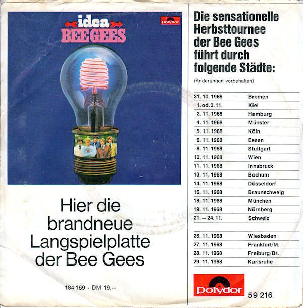 Bee Gees : I've Gotta Get A Message To You / Kitty Can (7", Single, Mono)