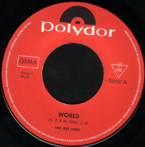 The Bee Gees* : World (7", Single, Mono)