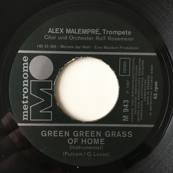 Alex Malempré : Green Green Grass Of Home (7", Single)