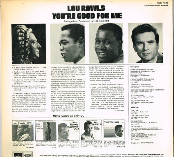 Lou Rawls : You're Good For Me (LP, Album)