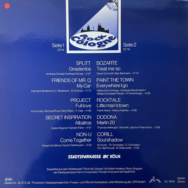 Various : Rock De Cologne - Die Sieger '88 (LP, Comp)