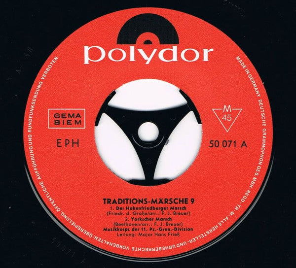 Various : Traditions-Märsche 9 (7", EP, Mono)