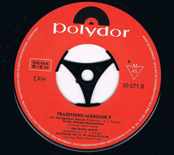Various : Traditions-Märsche 9 (7", EP, Mono)