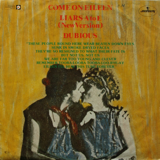 Dexys Midnight Runners & The Emerald Express : Come On Eileen (12", Maxi)