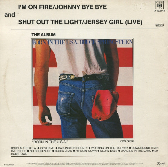 Bruce Springsteen : I'm On Fire (12", Maxi)