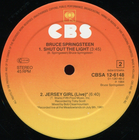 Bruce Springsteen : I'm On Fire (12", Maxi)