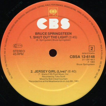 Bruce Springsteen : I'm On Fire (12", Maxi)