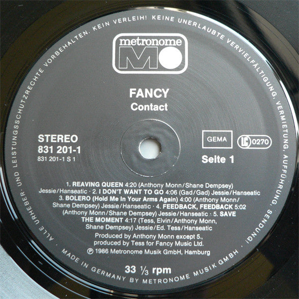 Fancy : Contact (LP, Album)