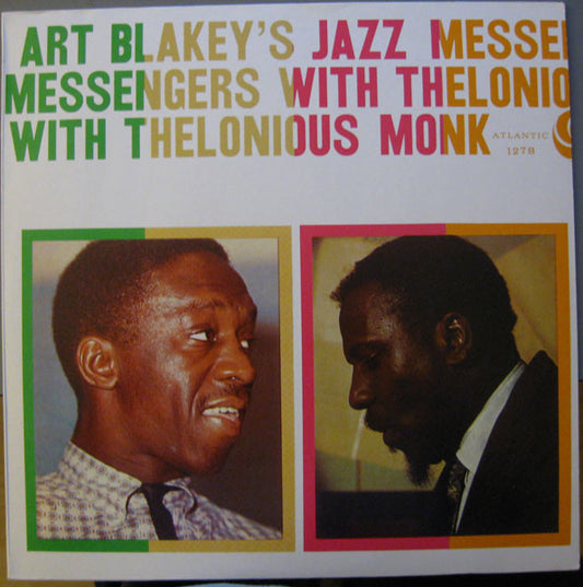 Art Blakey's Jazz Messengers* With Thelonious Monk : Art Blakey's Jazz Messengers With Thelonious Monk (LP, Album, Mono)