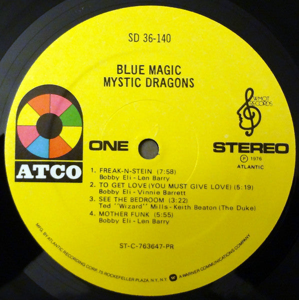 Blue Magic : Mystic Dragons (LP, Album, Pre)
