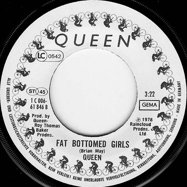 Queen : Bicycle Race / Fat Bottomed Girls (7", Single)