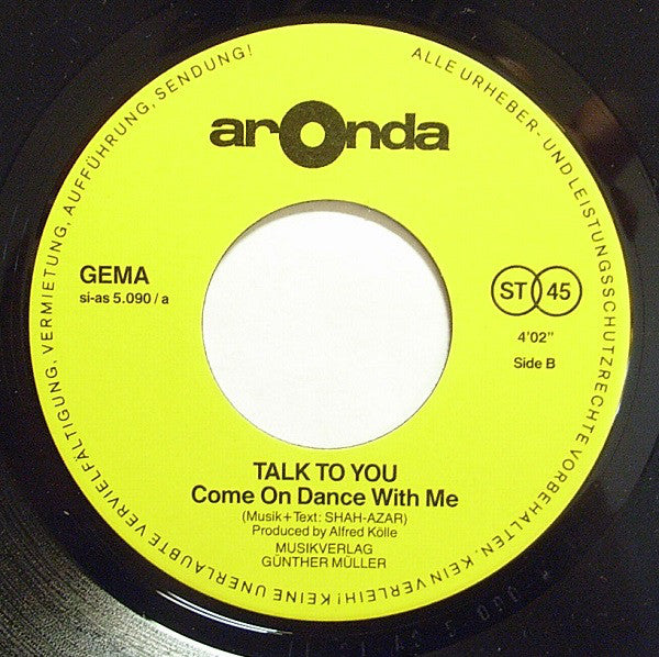 Talk To You : I Am Alone (7")