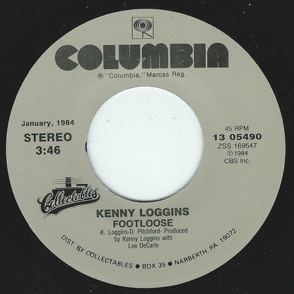 Kenny Loggins : Footloose (7", Single, RE)