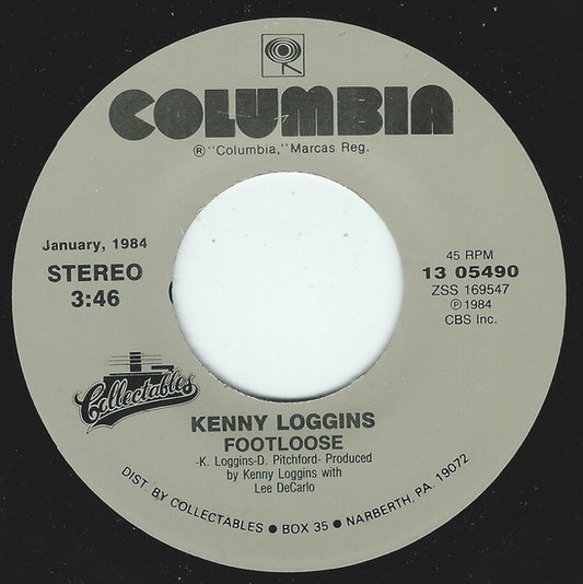 Kenny Loggins : Footloose (7", Single, RE)