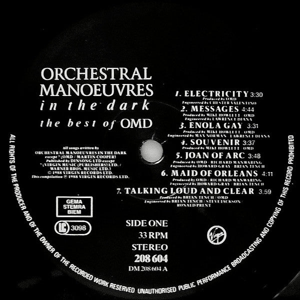Orchestral Manoeuvres In The Dark : The Best Of OMD (LP, Comp, No )