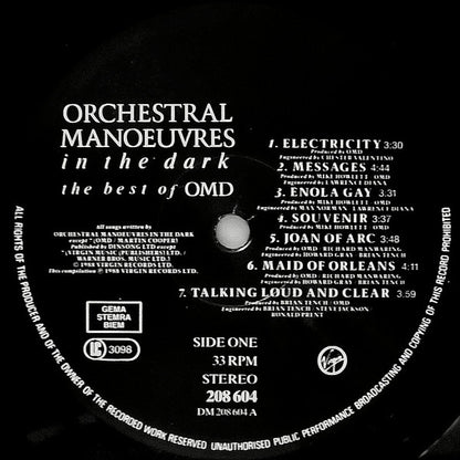 Orchestral Manoeuvres In The Dark : The Best Of OMD (LP, Comp, No )
