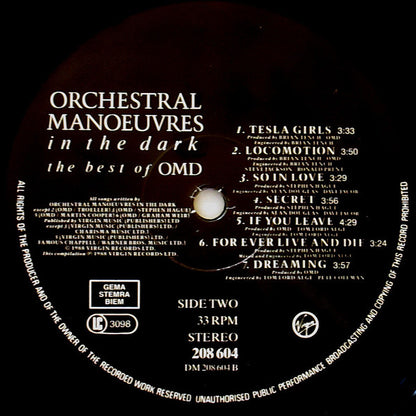 Orchestral Manoeuvres In The Dark : The Best Of OMD (LP, Comp, No )