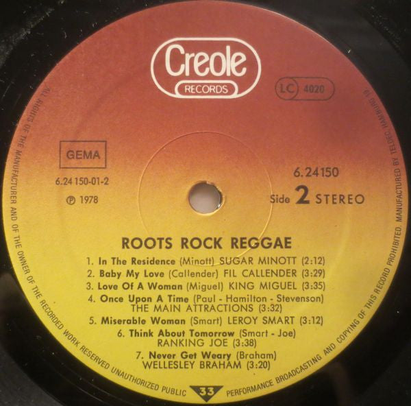 Various : Roots Rock Reggae (LP, Comp)