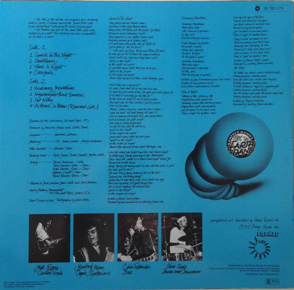 Manfred Mann's Earth Band : Nightingales & Bombers (LP, Album, RE)