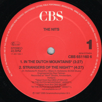The Nits : In The Dutch Mountains (12", Maxi)