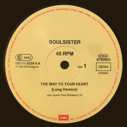 Soulsister : The Way To Your Heart (12", Maxi)