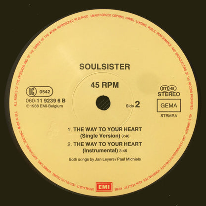Soulsister : The Way To Your Heart (12", Maxi)