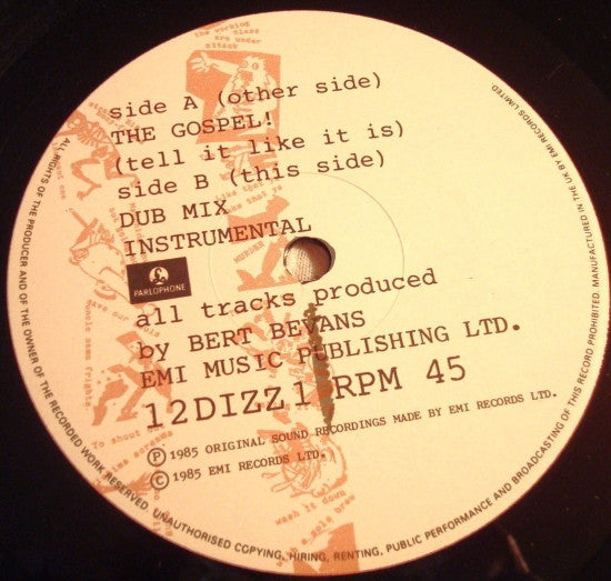 Dizzi Heights : The Gospel! (Tell It Like It Is) (12")