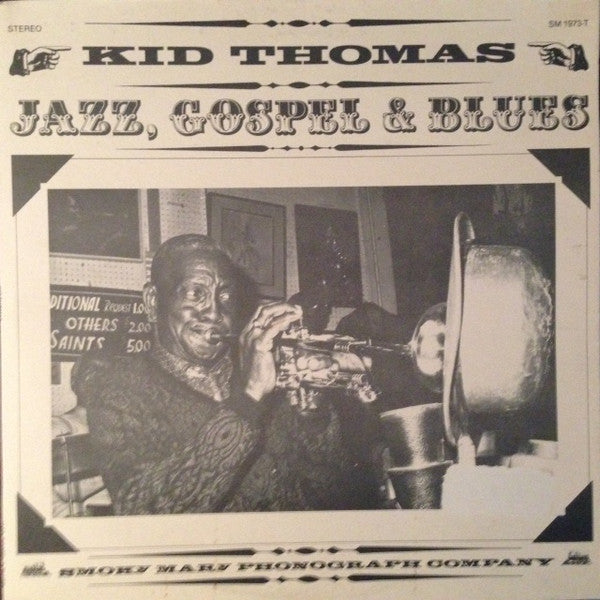 Kid Thomas Valentine : Jazz, Gospel & Blues (Living New Orleans Jazz - 1973) (LP, Album)