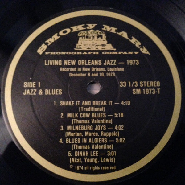 Kid Thomas Valentine : Jazz, Gospel & Blues (Living New Orleans Jazz - 1973) (LP, Album)