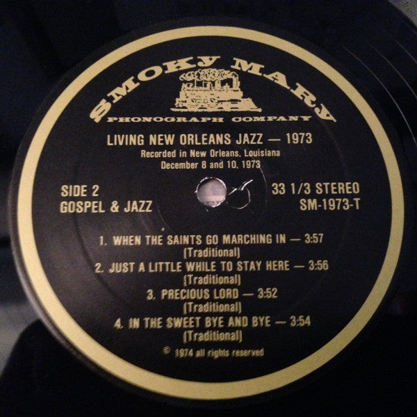 Kid Thomas Valentine : Jazz, Gospel & Blues (Living New Orleans Jazz - 1973) (LP, Album)