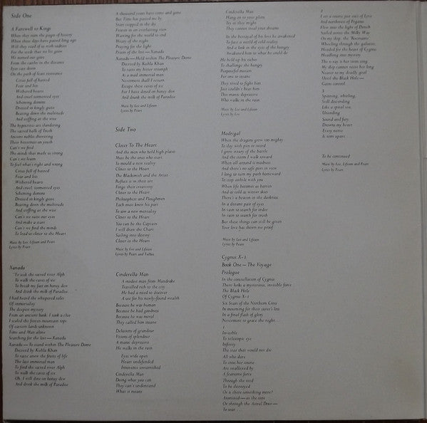 Rush : A Farewell To Kings (LP, Album, RE, Gat)