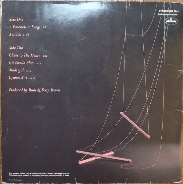 Rush : A Farewell To Kings (LP, Album, RE, Gat)