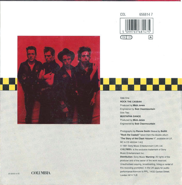 The Clash : Rock The Casbah (7", Single, RE)
