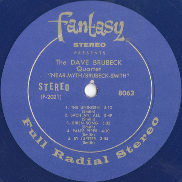 Dave Brubeck Quartet* / Brubeck* - Smith* : Near-Myth (LP, Album, Blu)
