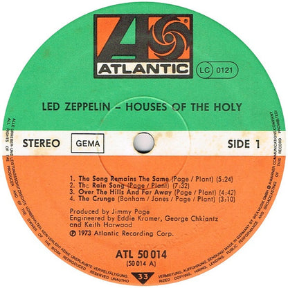 Led Zeppelin : Houses Of The Holy (LP, Album, RE)