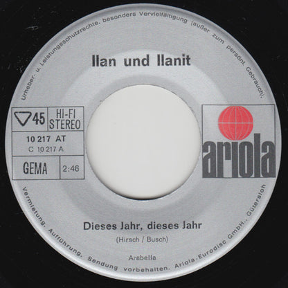 Ilan & Ilanit : Dieses Jahr, Dieses Jahr / Ringoly (7", Single)