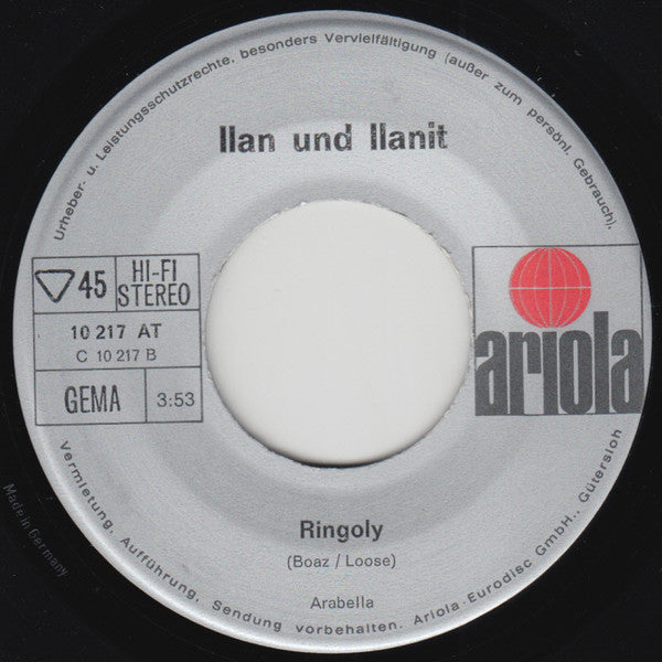 Ilan & Ilanit : Dieses Jahr, Dieses Jahr / Ringoly (7", Single)