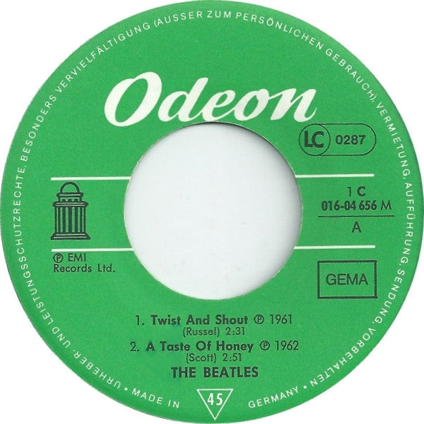 The Beatles : Die Grössten Vier Vol. 9 (7", EP, Mono)