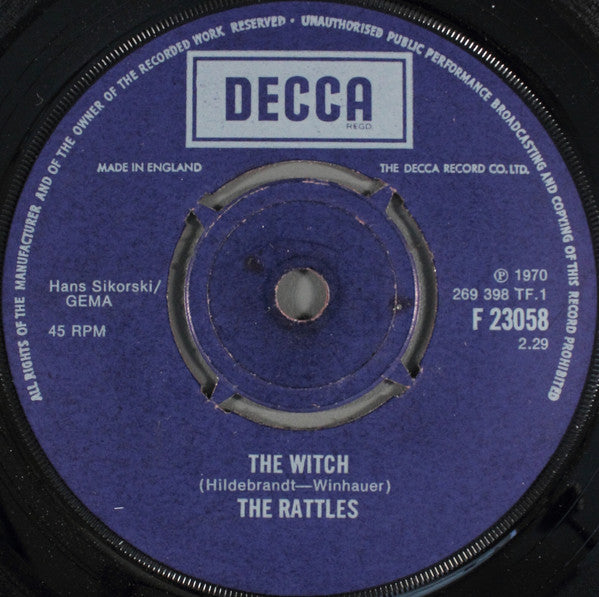The Rattles : The Witch (7", Single)