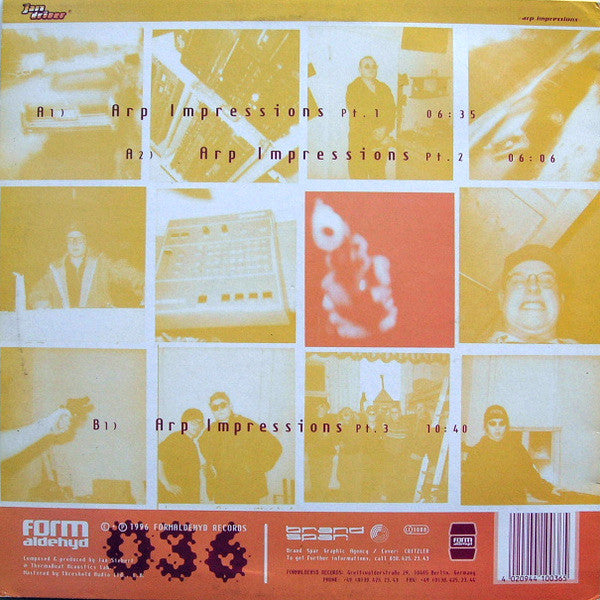 Jan Driver : Arp Impressions (12")