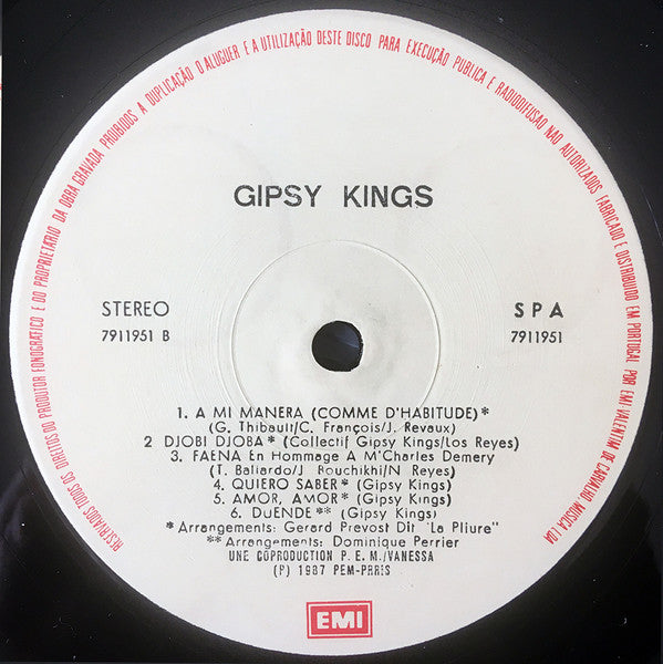 Gipsy Kings : Gipsy Kings (LP, Album)