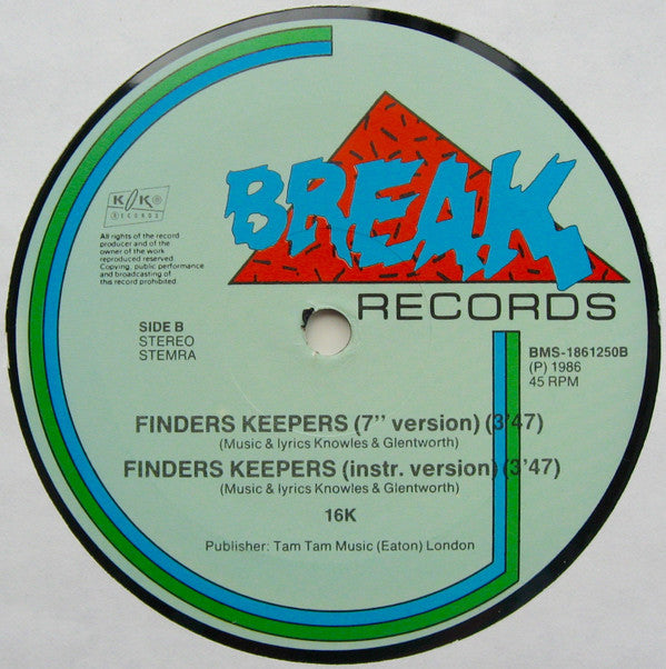 16K : Finders Keepers (12")