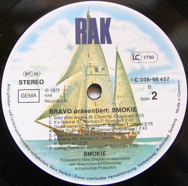 Smokie : Bravo Präsentiert Smokie (LP, Comp)