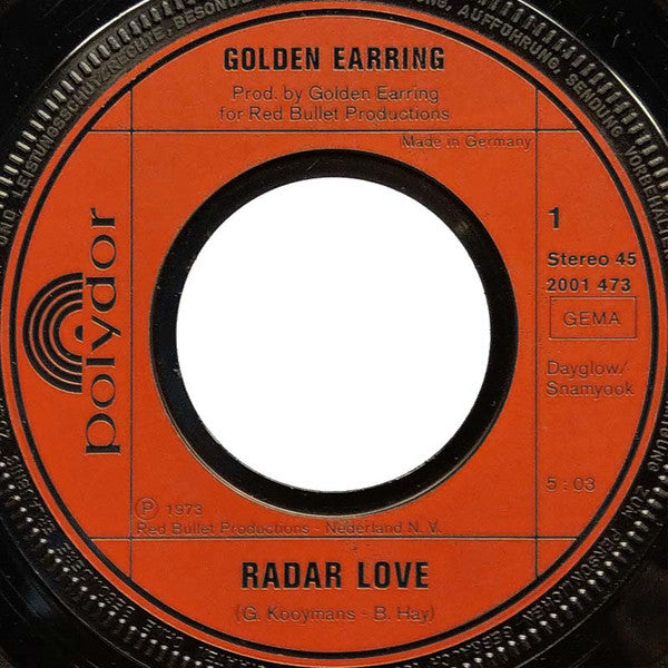 Golden Earring : Radar Love (7", Single)