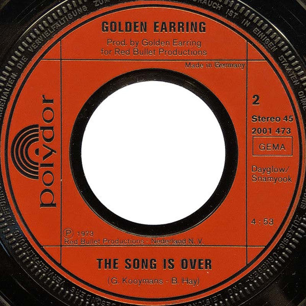 Golden Earring : Radar Love (7", Single)