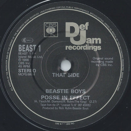 Beastie Boys : No Sleep Till Brooklyn / Posse In Effect (7", Single)