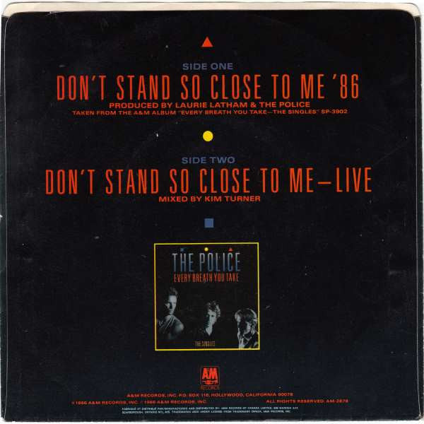 The Police : Don't Stand So Close To Me '86 (7", Single)
