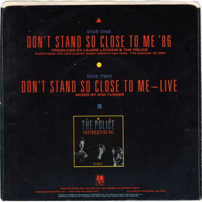 The Police : Don't Stand So Close To Me '86 (7", Single)