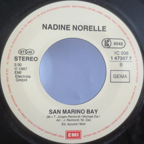 Nadine Norell : Junge Herzen (7", Single)