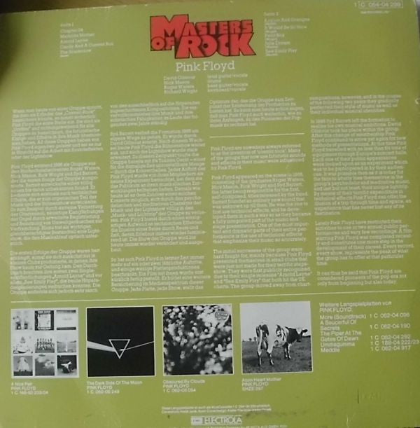 Pink Floyd : Masters Of Rock (LP, Comp, RE, RP, eng)